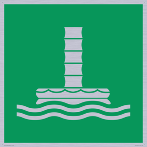 E055 safe condition marine evacuation chute